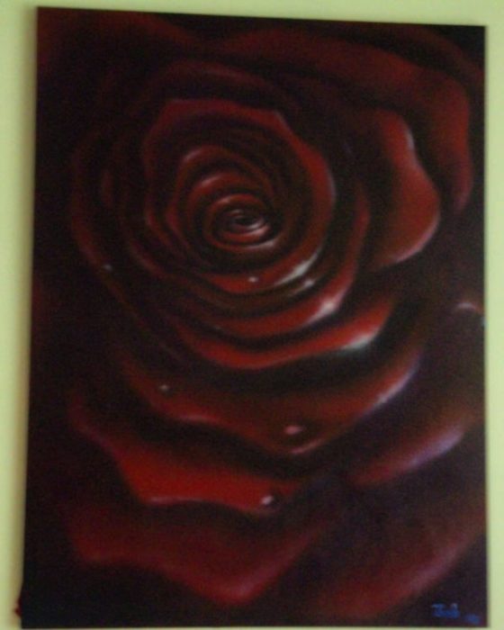 Rosy Whirlpool of Love. Acrylic on canvas. 5ft x 6ft 2006. .. SOLD. In a private collection. .. .. #art #arte #artlovers #artsy #artstagram #artistsoninstagram #love #romance #passion #desire #life #rose #redrose #canvas #interiordesign #homedecor #style #designer #fashion #traditional #flowers #acrylic #classic #airbrush #airbrushartist #createxcolors